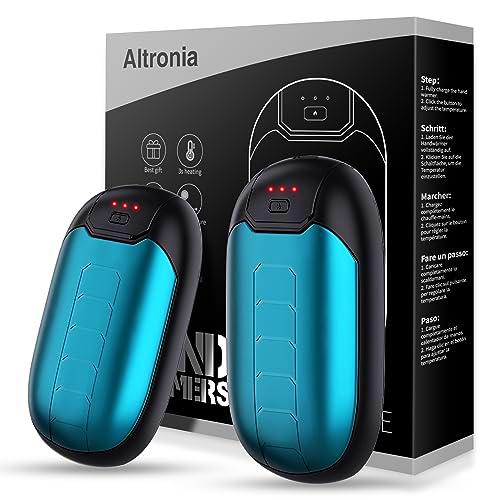 Calentador de Manos Recargable, 3000mAh*2 Calentador de Manos Eléctrico Reutilizable portátil