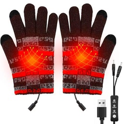 Luckits Guantes Térmicos USB para Hombres y Mujeres