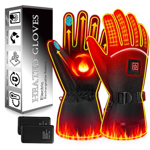 Jkevow Guantes Calefactables, batería Recargable de 5V 4000 mAh