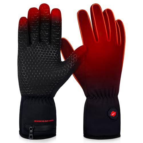 Guantes calefactables, guantes calefactables, guantes cálidos de invierno para hombre y mujer