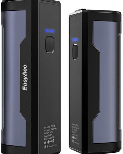 EasyAcc Calentador de manos recargable, 2 x 5000 mAh