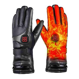 Guantes Calefactables para Hombres y Mujeres Guantes Térmicos con Pilas Recargables Guantes Moto Invierno para Deportes al Aire Libre Ciclismo Montar (7.4V/4000mAh)