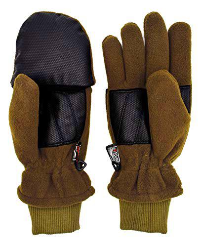 Guantes de forro polar Thinsulate Green Hunter con manoplas plegables