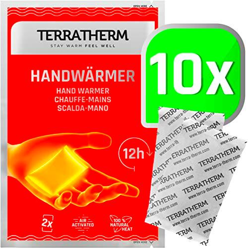 TerraTherm Calentadores de Manos, calienta Bolsillos para 12 Horas de Manos Calientes