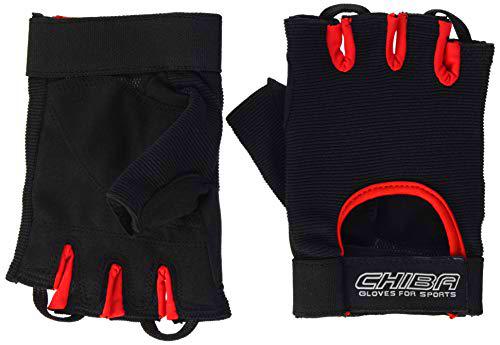 Chiba Summertime Gloves Red, Unisex Adulto, Black/Neon Yellow, XS