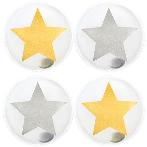 com-four® 4X Calentador de Bolsillo Reutilizable - Calienta-Manos con Estrella para Niños