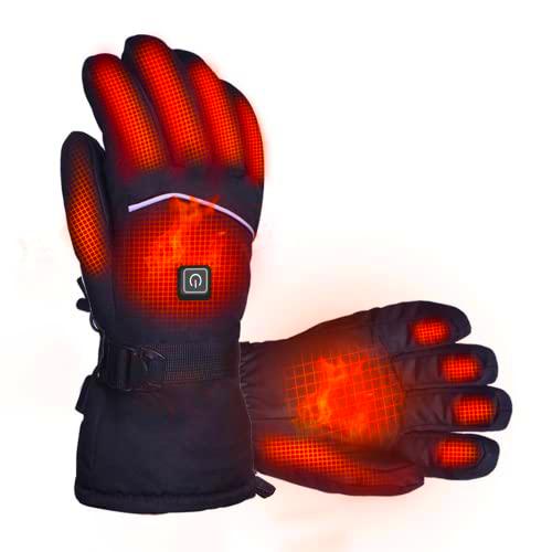 Guantes térmicos de invierno eléctricos cálidos de invierno impermeables con función de pantalla táctil