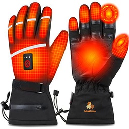 Guantes calentados, L, Negro, HG-BL02