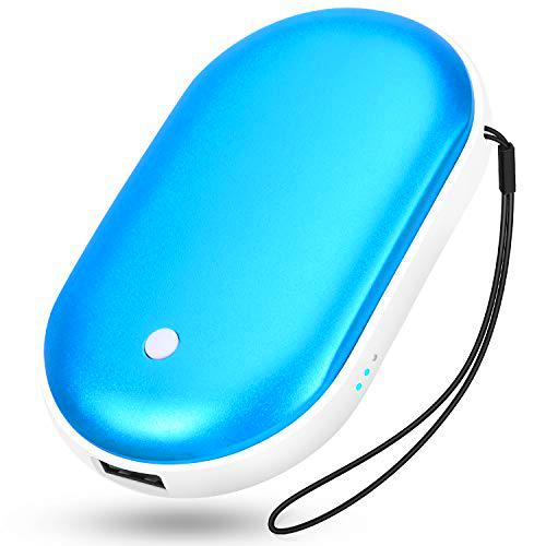 Calentador de manos eléctrico, 5200 mAh, recargable de bolsillo