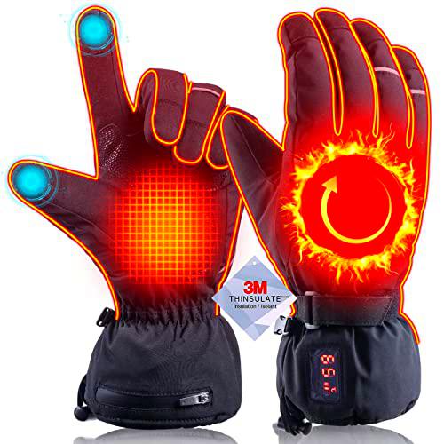 Guantes Calefactables para Hombre y Mujer, 2700 mAh