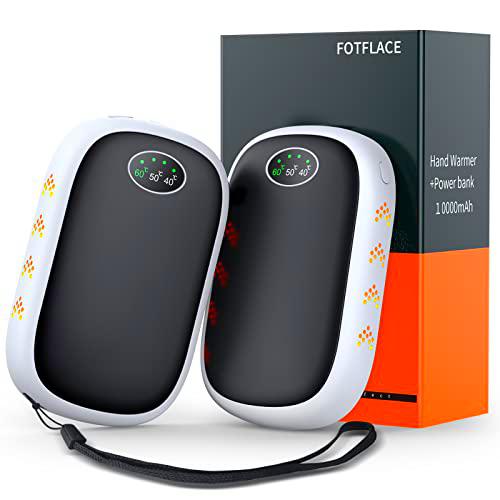 FOTFLACE Calentador de manos 10000 mAh recargable, 2 en 1 separable