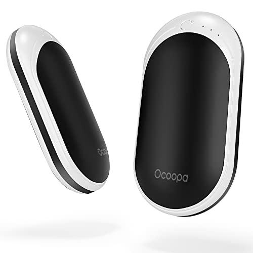 OCOOPA Calentador de Manos Recargable 2 Pack- Reutilizable Portable Electrico Calienta Manos 5200mah USB Banco de Energía Calor 35-55ºC