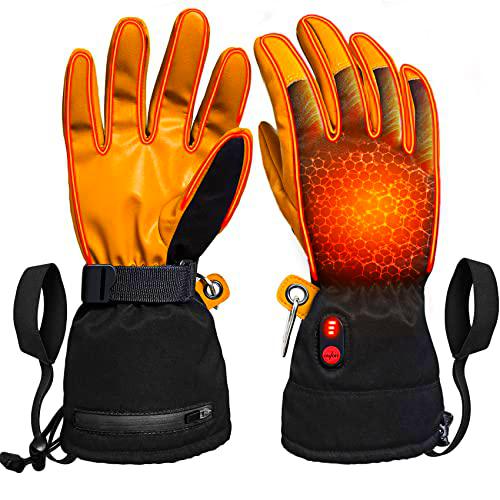 Hsility Guantes calefactables para hombre, recargables