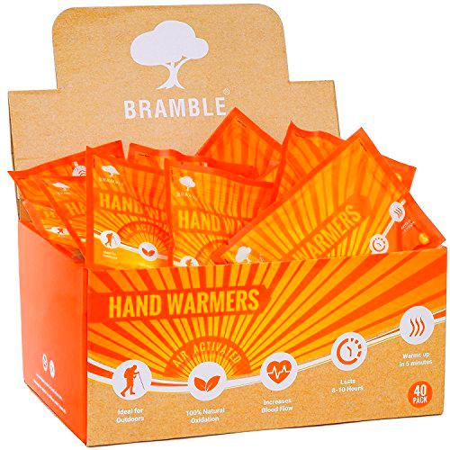 40 Pares Premium Calentadores de Manos, Hand Warmers para Bolsillo o Guantes