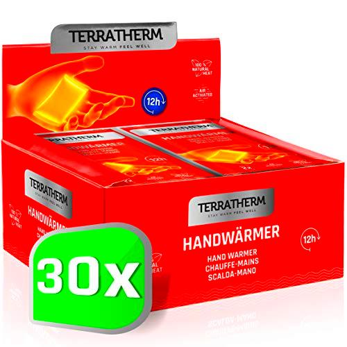 TerraTherm Calentadores de Manos, calienta Bolsillos para 12 Horas de Manos Calientes